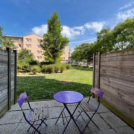 Acajou, Studio Avec Terrasse Et Parking Prive Caen Kültér fotó